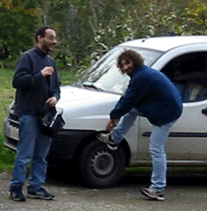 Massimo Termanini e Alfredo Veratelli accanto al Doblo